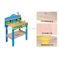 Hot Little Builder Game Blue Wooden Project Workbench Pretend Play Toy